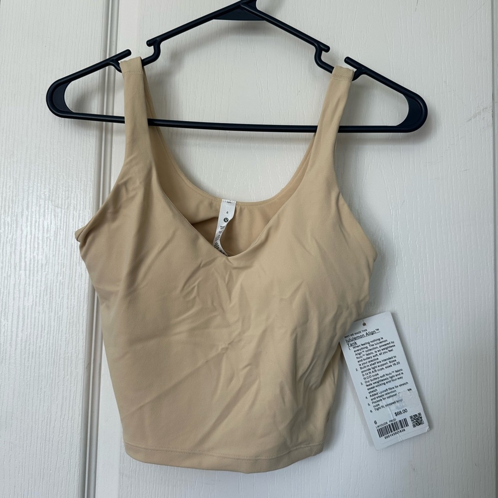 NWT Beige Lululemon Align Top
